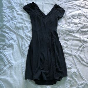 Brandy Melville black cross back skater dress